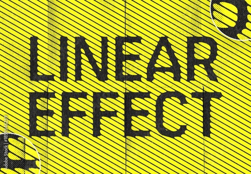 Linear Text Effect Mockup