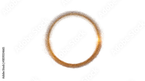 A gold ring with diamonds isolated on a white background