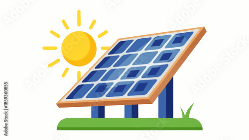 Solar panel system installed outdoors on a sunny day showcasing renewable energy technology and green energy solutions for sustainable development