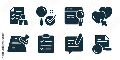 Evaluation and assessment excellent icon collection
