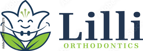 Lily Dental, Flower Dental Logo, Dental Logo