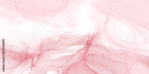Soft abstract pink background featuring a light silk fabric texture with wispy smoke patterns and a rose colored grunge paint design for a decorative art backdrop