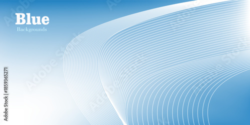 Blue line background pattern vector