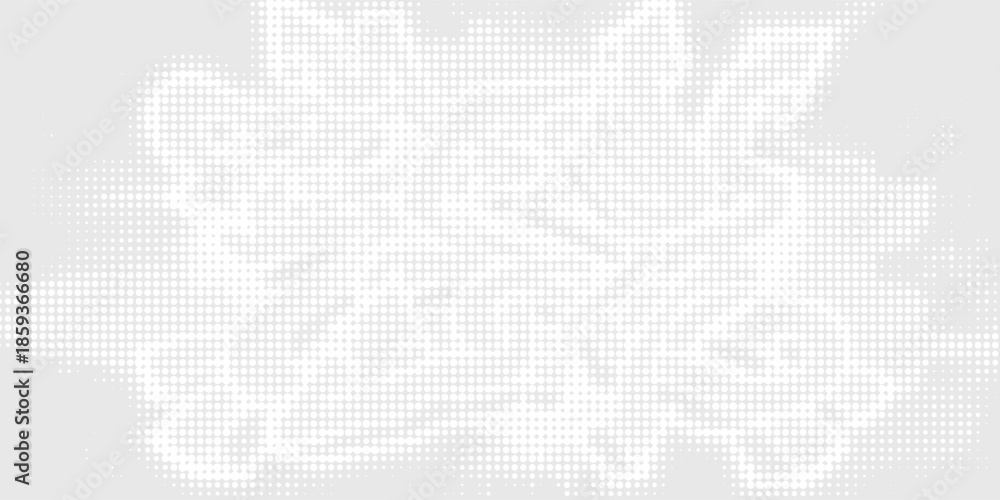 Obraz premium Dot white gray wave light technology texture background. Abstract big data digital concept.
