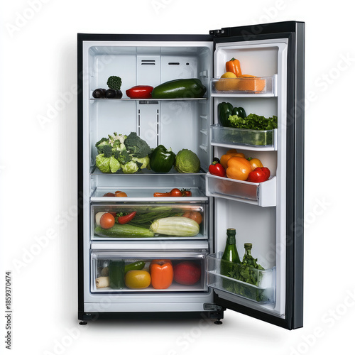 fridge full of vegetables
