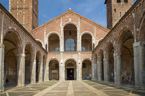Basilica of Sant Ambrogio Courtyard, Milan