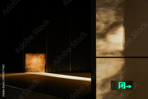 Interior spaces of the building are illuminated by sunlight