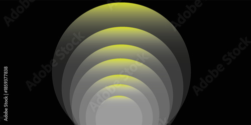 sensor waves set icon on grid transparent, ripple white color, sound wave light effect, radar and sonar digital technology, vector illustration