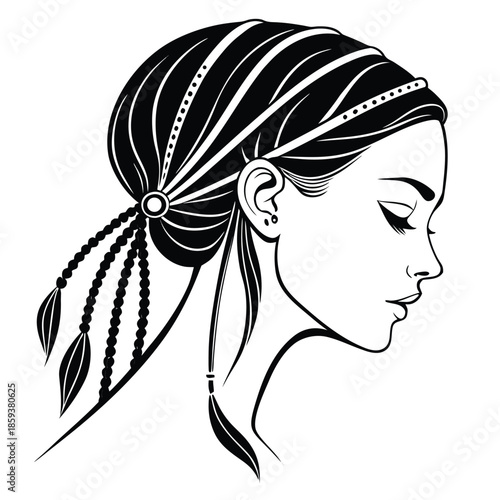 Simple Hair Bun Icon