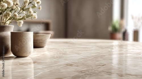 Beige table decor
