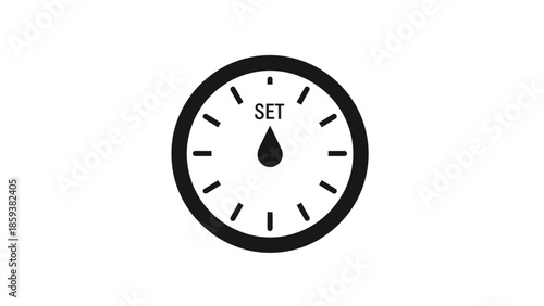 clock isolated on white background