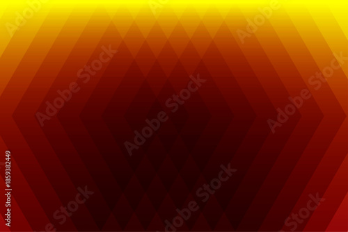 Abstract red and yellow gradient background with layered diamond shapes and geometric symmetry, perfect for digital design, heat-themed visuals, or creative presentation backdrops