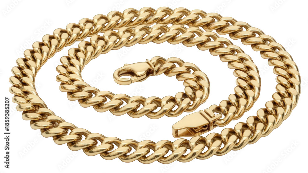 Obraz premium Gold Chain Necklace Close Up