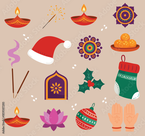 Collection of Festive and Cultural Symbols.