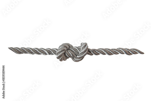 Nautical rope knot isolated transparent png. Marine sailing symbol