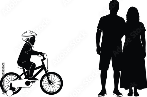 Silhouette set of a woman lying down reading a book in various relaxed positions isolated on white background for lifestyle,