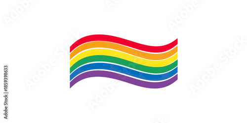 Rainbow flag symbol on black background pride equality