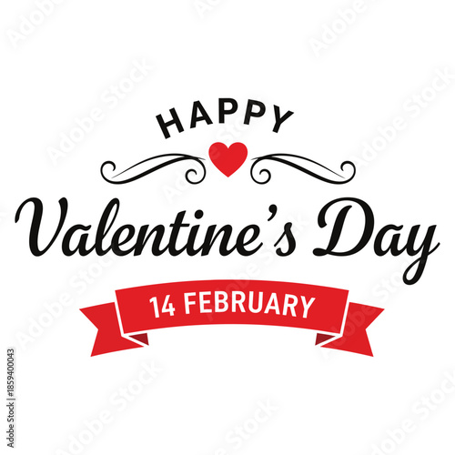 Happy valentine's day on february 14th