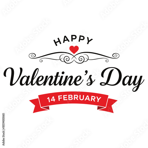 Happy valentine's day on february 14