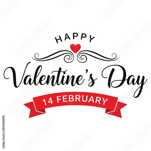 Happy valentine's day on february 14