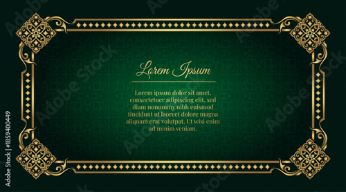 Decorative Classic Mandala Frame Pattern