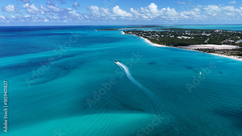 Schilderij op canvas Grace Bay Beach At Providenciales In Overseas Territory Turks And Caicos Islands