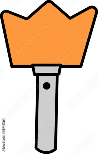 王冠・クラウン型のペンライトのイラスト 応援グッズ