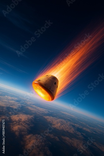 Meteor Entering Earth Atmosphere 041125