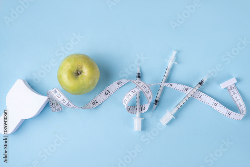 Wallpaper Mural Weight loss injection. Insulin resistance, diabetes, weight loss concept Torontodigital.ca