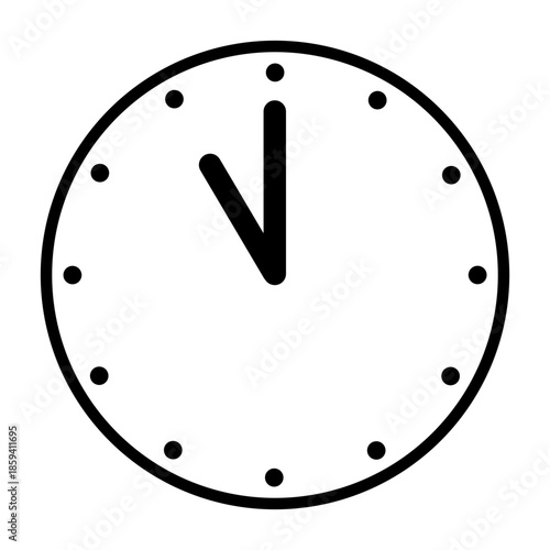 時計のアイコン、ピクトグラム、イラスト、シンプル