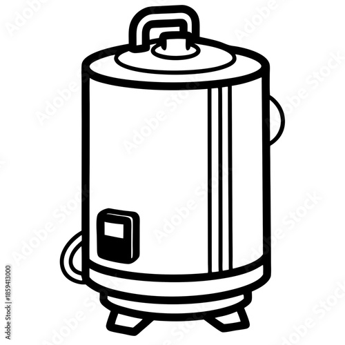 Water heater art vector