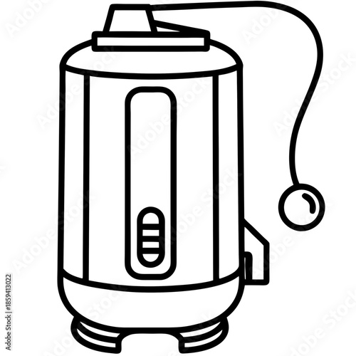 Water heater art vector
