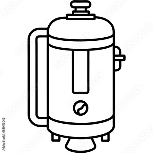 Water heater art vector