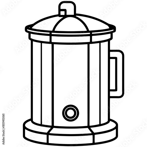 Water heater art vector