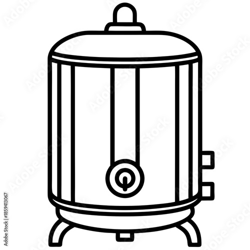 Water heater art vector