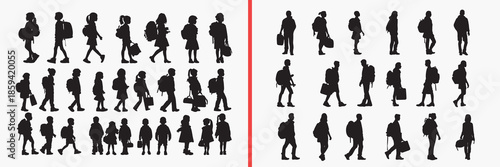 standing people silhouettes vector, men women clipart, lifestyle human svg, daily life illustration, casual standing poses, black people silhouettes, urban lifestyle vector art, human posture design, 