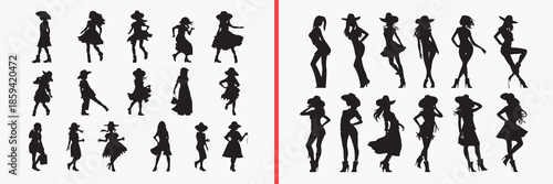 fashion people silhouettes vector, stylish men women clipart, modern lifestyle svg, trendy people illustration, urban fashion graphics, black fashion silhouettes, style vector art, character pose desi