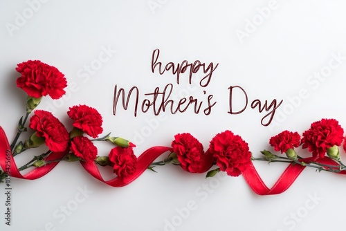 A beautiful bouquet of red roses with a heart decoration and a ribbon makes a perfect floral gift for a romantic Valentine celebration or a birthday greeting card