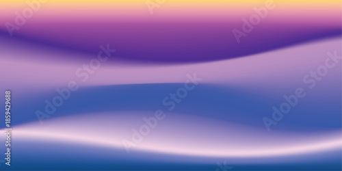 Colorful and blurred gradient mesh background. Abstract wavy color gradation backdrop. Liquid lines design for poster, presentation, banner, cover, leaflet, pamphlet, or catalog.