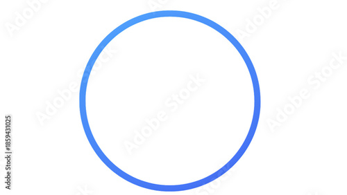 Gradient Blue Circle Ring Minimal Abstract Graphic Design ICON PNG