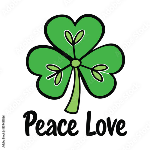 A fresh green lucky clover leaf symbolizing fortune, hope, and nature’s charm, perfect for St. Patrick’s Day themes, good luck designs, and cheerful spring visuals.
