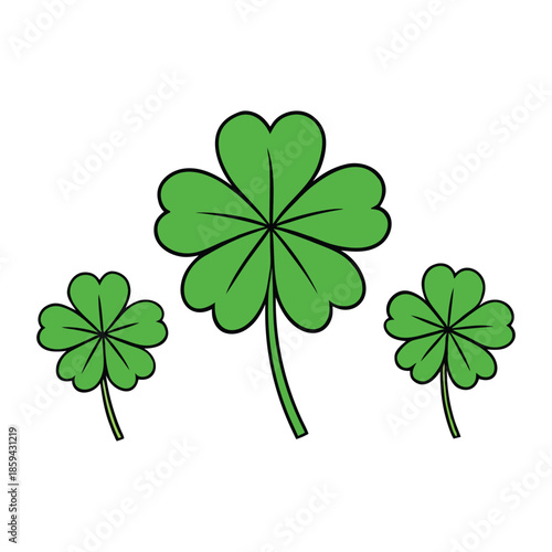 A fresh green lucky clover leaf symbolizing fortune, hope, and nature’s charm, perfect for St. Patrick’s Day themes, good luck designs, and cheerful spring visuals.
