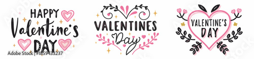 Valentine's Day greeting card designs with floral patterns