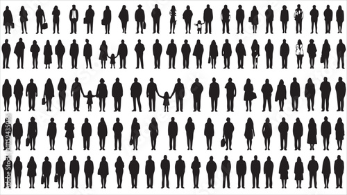 Silhouettes of people.