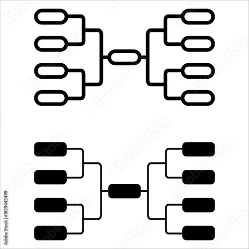 Sport tournament bracket championship template