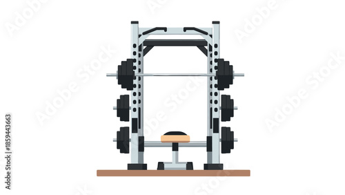 Power rack with weights and bench: essential gym equipment for strength training