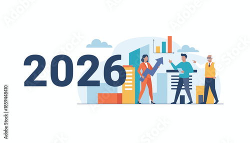 2026 business outlook Team achieving financial goals and market growth in the city