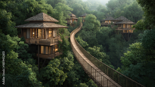 Natural treehouses in various locations surrounded by nature unique landscape views tranquil environment