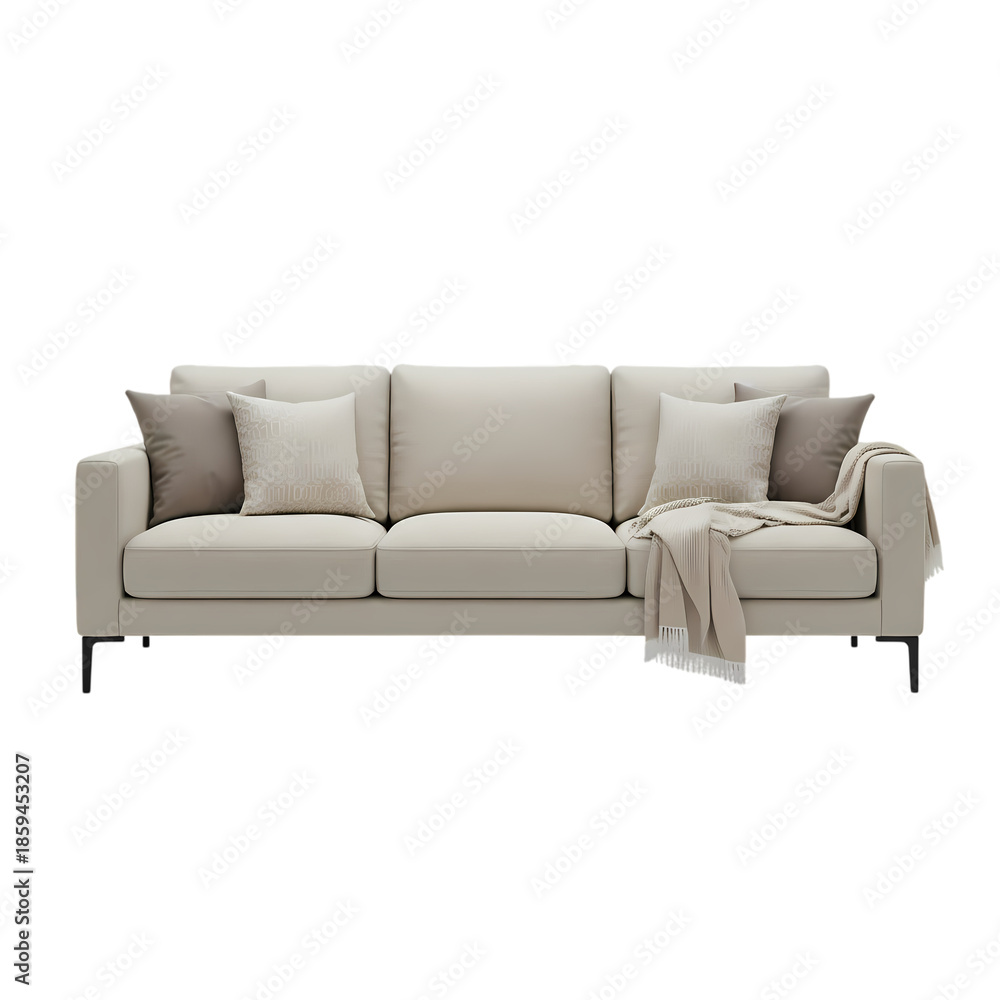 Fototapeta premium Modern Sofa Living Room Furniture on white background