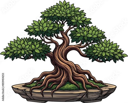 whispers of wilderness ancient roots, modern soul, enduring serenity unveiled, vector isolated on transparent background